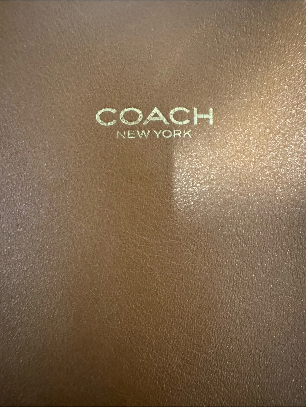 COACH Brooklyn 39 Honey Brown Leather